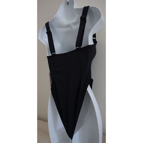 Good American GSW0243 Women's Sz 1/S Black Contour Compress 1-Pc Swimsuit - Picture 5 of 11